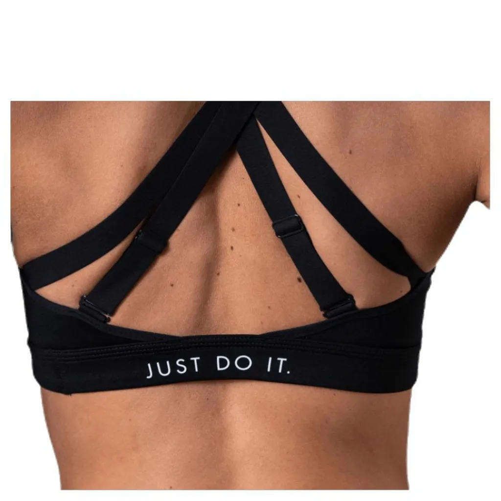 Nike Impact Strappy Bra Grx White/Black* Sport-Bh:Ar|Träning