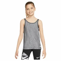 Nike 2In1 Support Tank Jr Black*Barn Linnen|Träning
