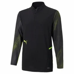 Puma Individual Cup Training 1/4 Zip Top Black/Yellow*Barn Fotboll|Tröjor