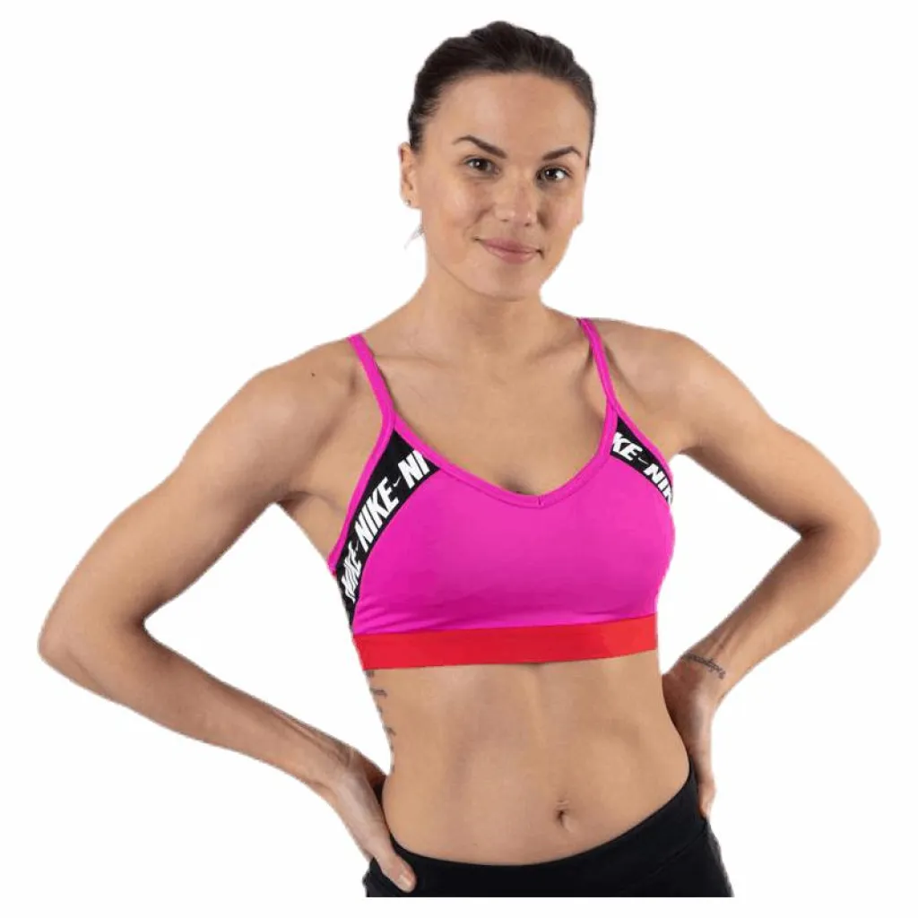 Nike Indy Logo Bra Pink* Sport-Bh:Ar|Träning