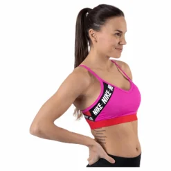 Nike Indy Logo Bra Pink* Sport-Bh:Ar|Träning