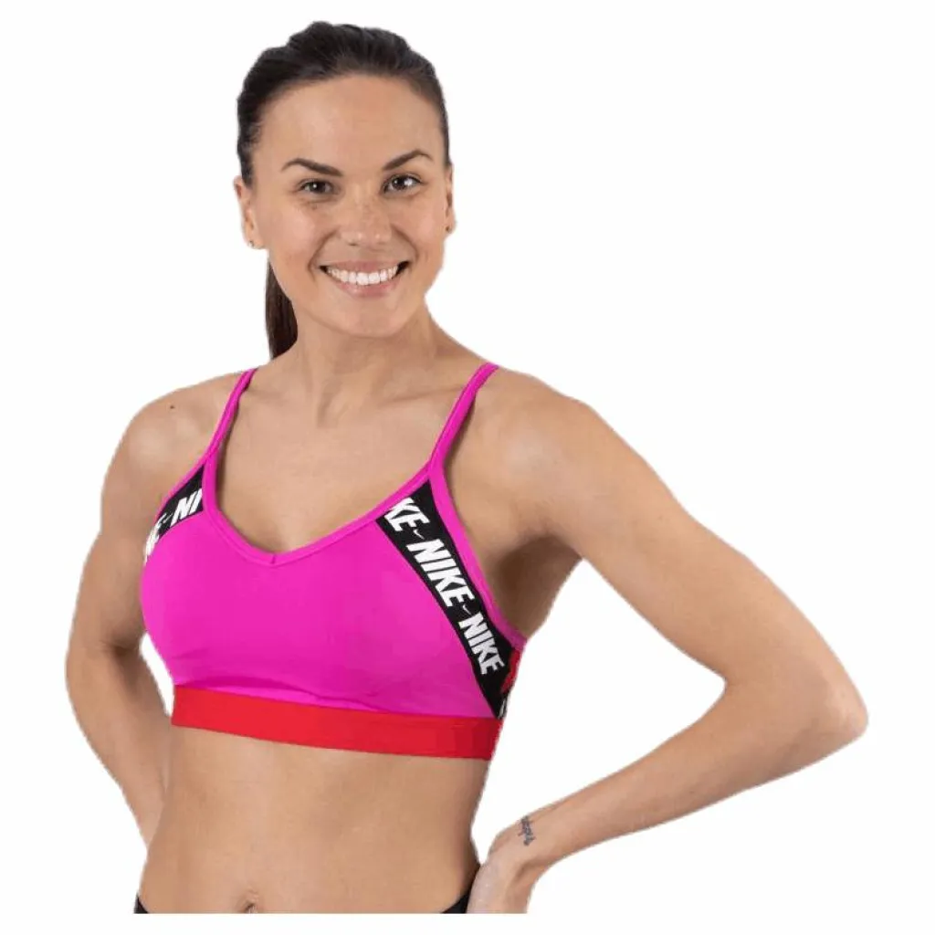 Nike Indy Logo Bra Pink* Sport-Bh:Ar|Träning