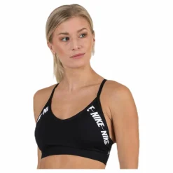 Nike Indy Logo Bra White/Black* Träning|Sport-Bh:Ar