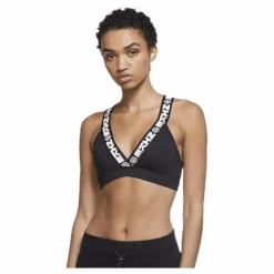 Nike Indy Plng Icon Clash Bra White/Black* Sport-Bh:Ar|Träning