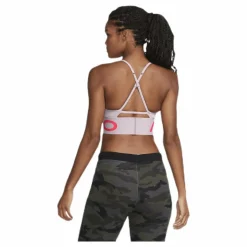 Nike Indy Pro Long Line Bra Silver/Red* Sport-Bh:Ar|Träning