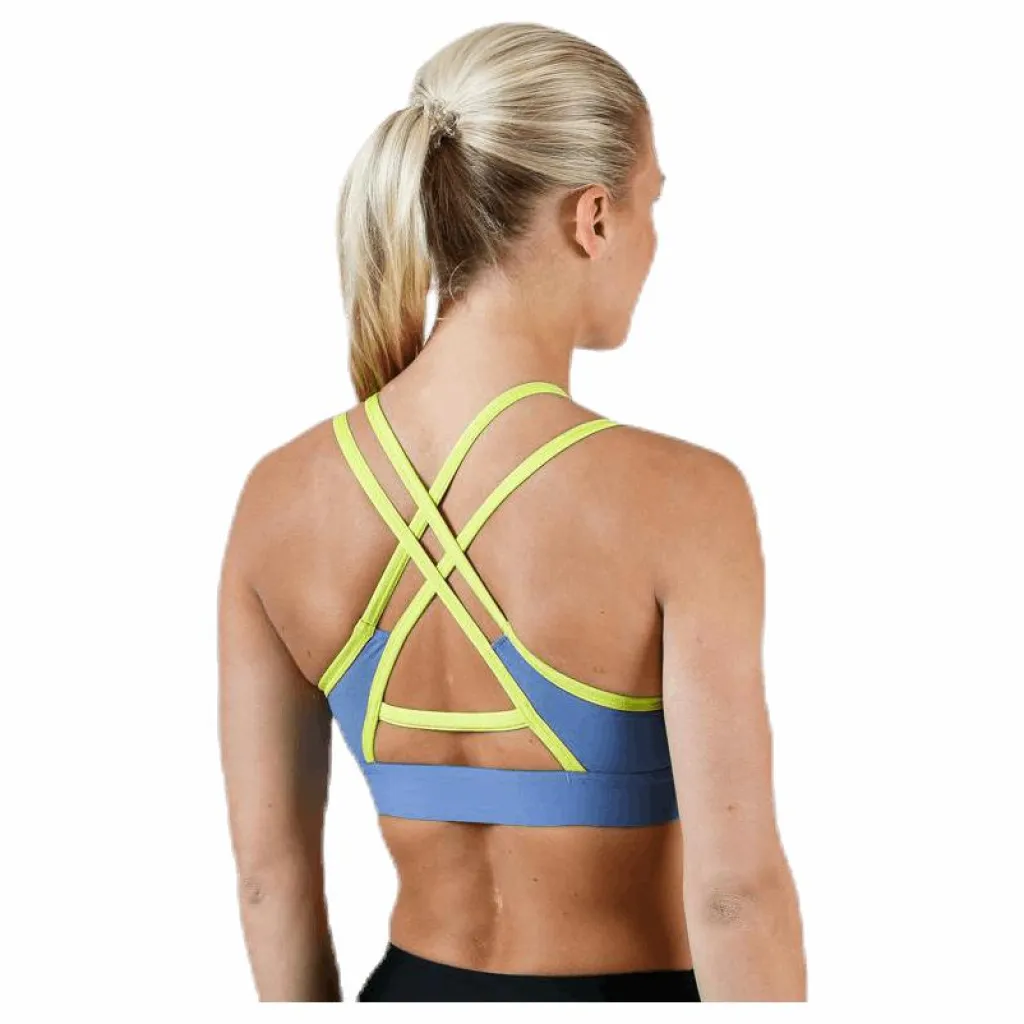 Nike Indy Zip Bra Blue/Yellow* Sport-Bh:Ar|Träning