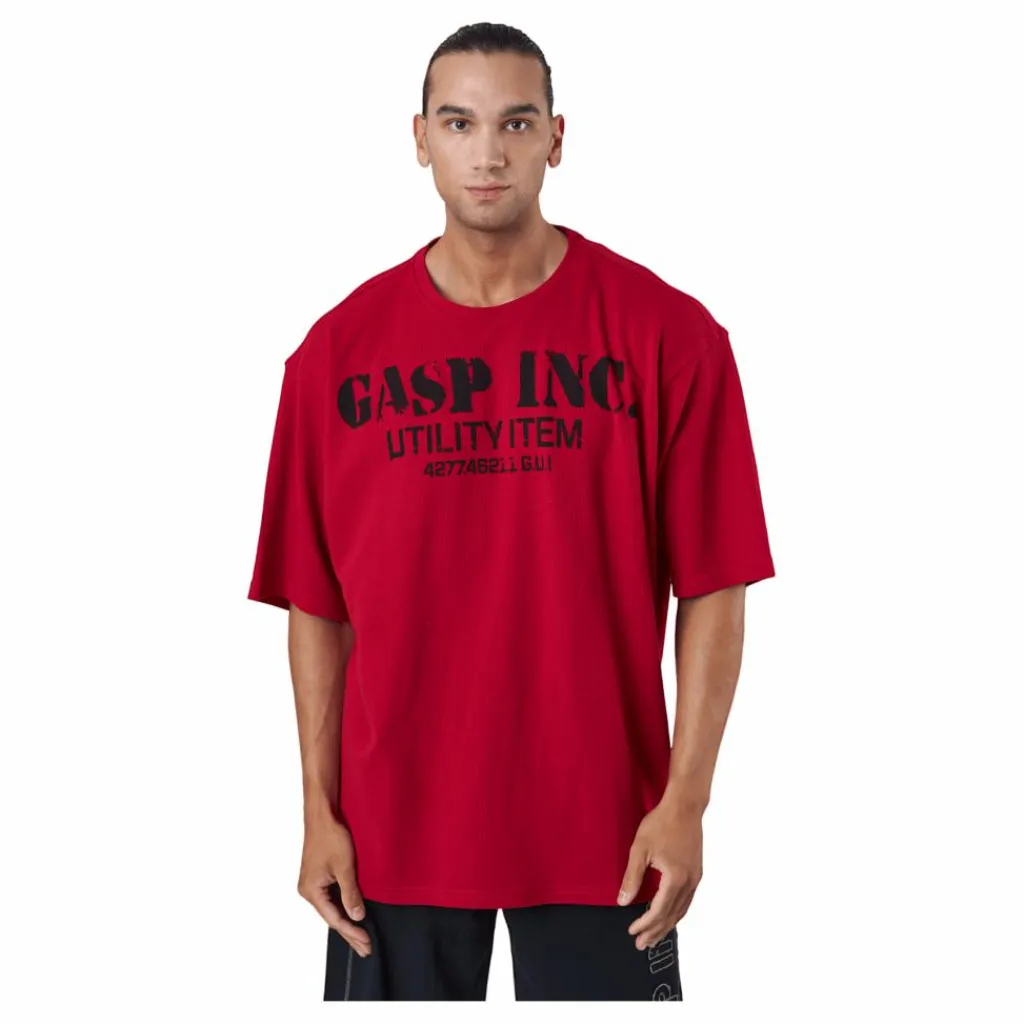 GASP Iron Thermal Tee Chili Red* T-Shirts|Träning