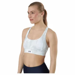 Under Armour Isochill Team Mid Bra White* Sport-Bh:Ar|Löpning