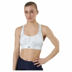 Under Armour Isochill Team Mid Bra White* Sport-Bh:Ar|Löpning