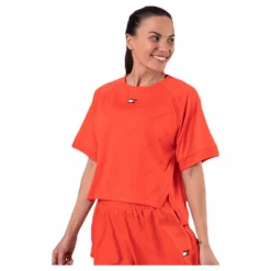 Tommy Hilfiger Sport Jacquard Performance Boxy Top* T-Shirts|Träning