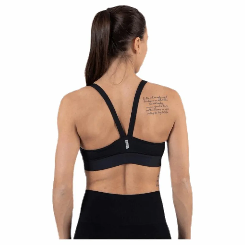 Only Play Jayda Metallic Sports Bra Black* Sport-Bh:Ar|Träning