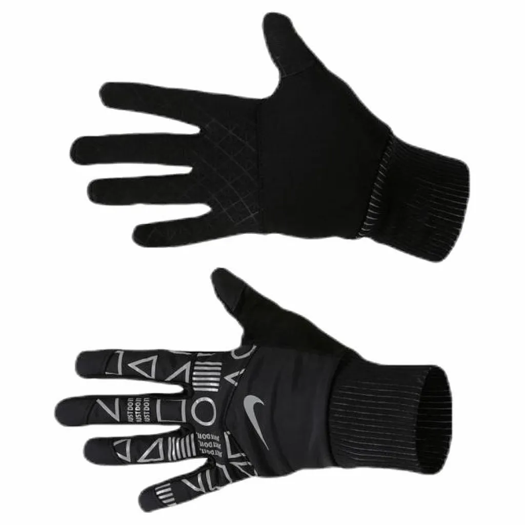 Nike EQ JDI Flash Shield Running Gloves Black/Silver* Löpning|Mössor Och Handskar