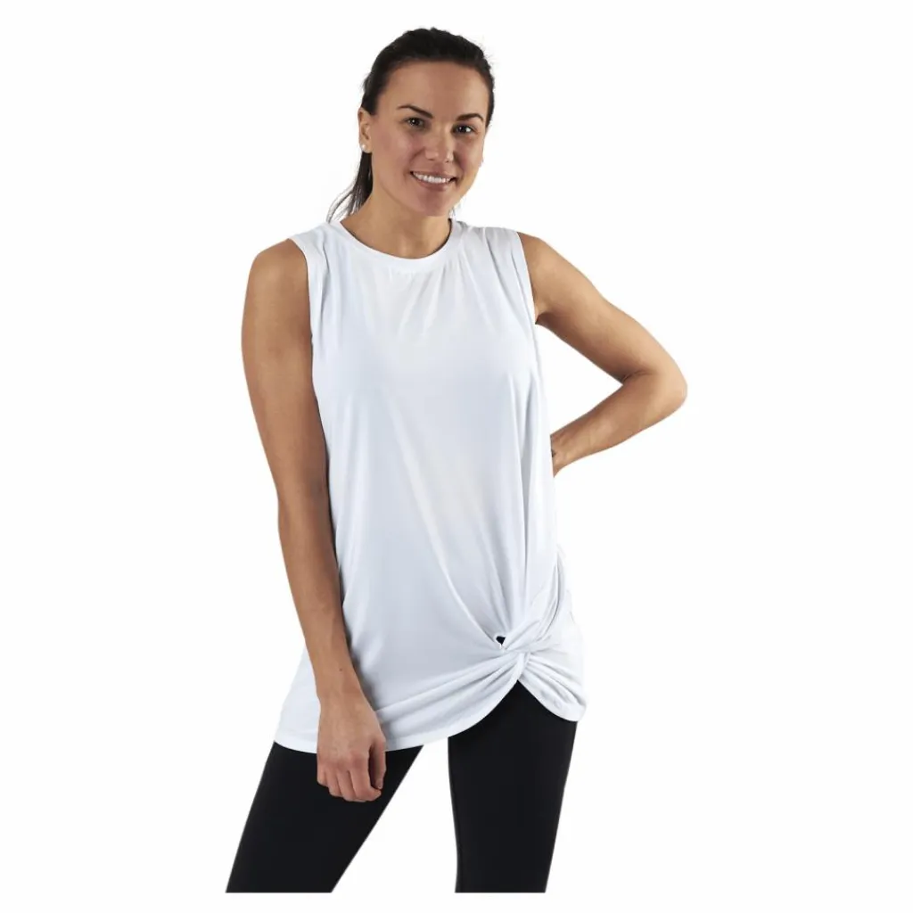 Röhnisch Jolie Knot Singlet White* Linnen|Träning