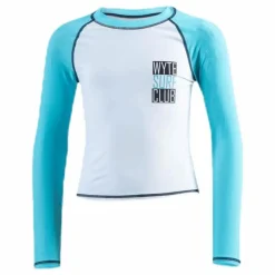 Wyte Jr UV Shirt LS Turquoise/White*Barn Simning|Badkläder