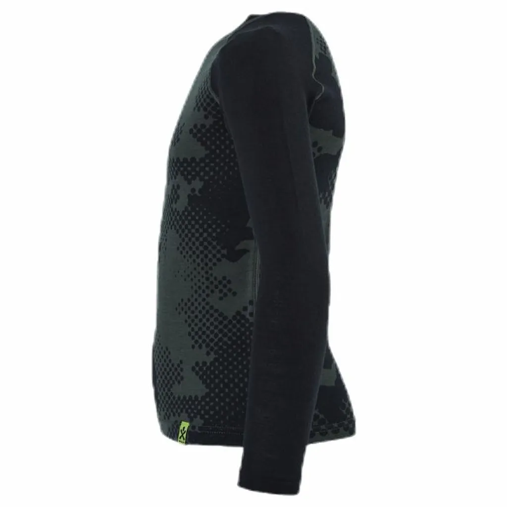 Bula Junior Freeride Merino Wool Crew Green*Barn Alpint|Tröjor