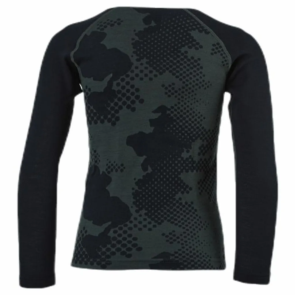 Bula Junior Freeride Merino Wool Crew Green*Barn Alpint|Tröjor