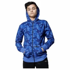 BLACC Junior James Camo Zip Patterned/Blue*Barn Träning|Tröjor