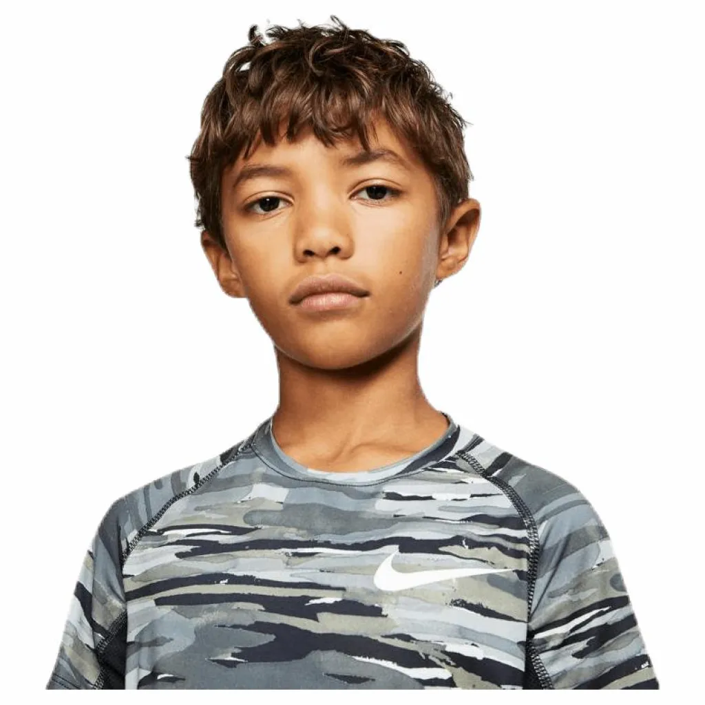 Nike Junior Pro Fitted Camo Black*Barn T-Shirts|Träning