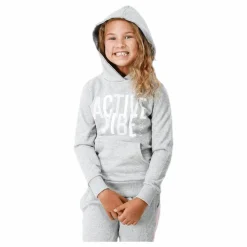 BLACC Junior Rachel Hoodie White/Grey*Barn Tröjor|Träning