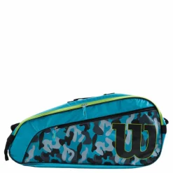 Wilson Junior Racketbag Blue/wild Lime* Racketsporter
