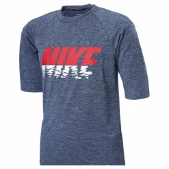 Nike Swim Junior Short Sleeve Hydroguard Sunset Blue*Barn Simning|Badkläder