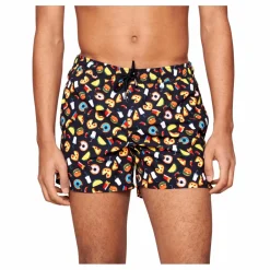 Happy Socks Junk Food Swimshorts Black* Simning|Badkläder