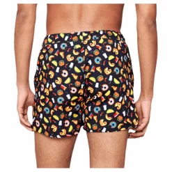 Happy Socks Junk Food Swimshorts Black* Simning|Badkläder