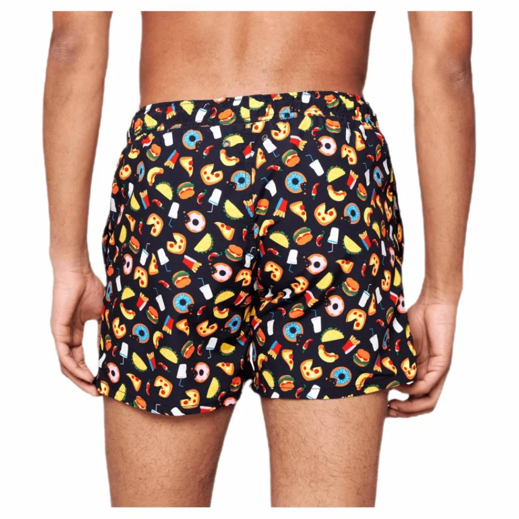 Happy Socks Junk Food Swimshorts Black* Simning|Badkläder