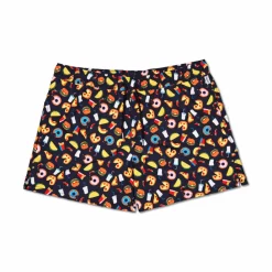Happy Socks Junk Food Swimshorts Black* Simning|Badkläder
