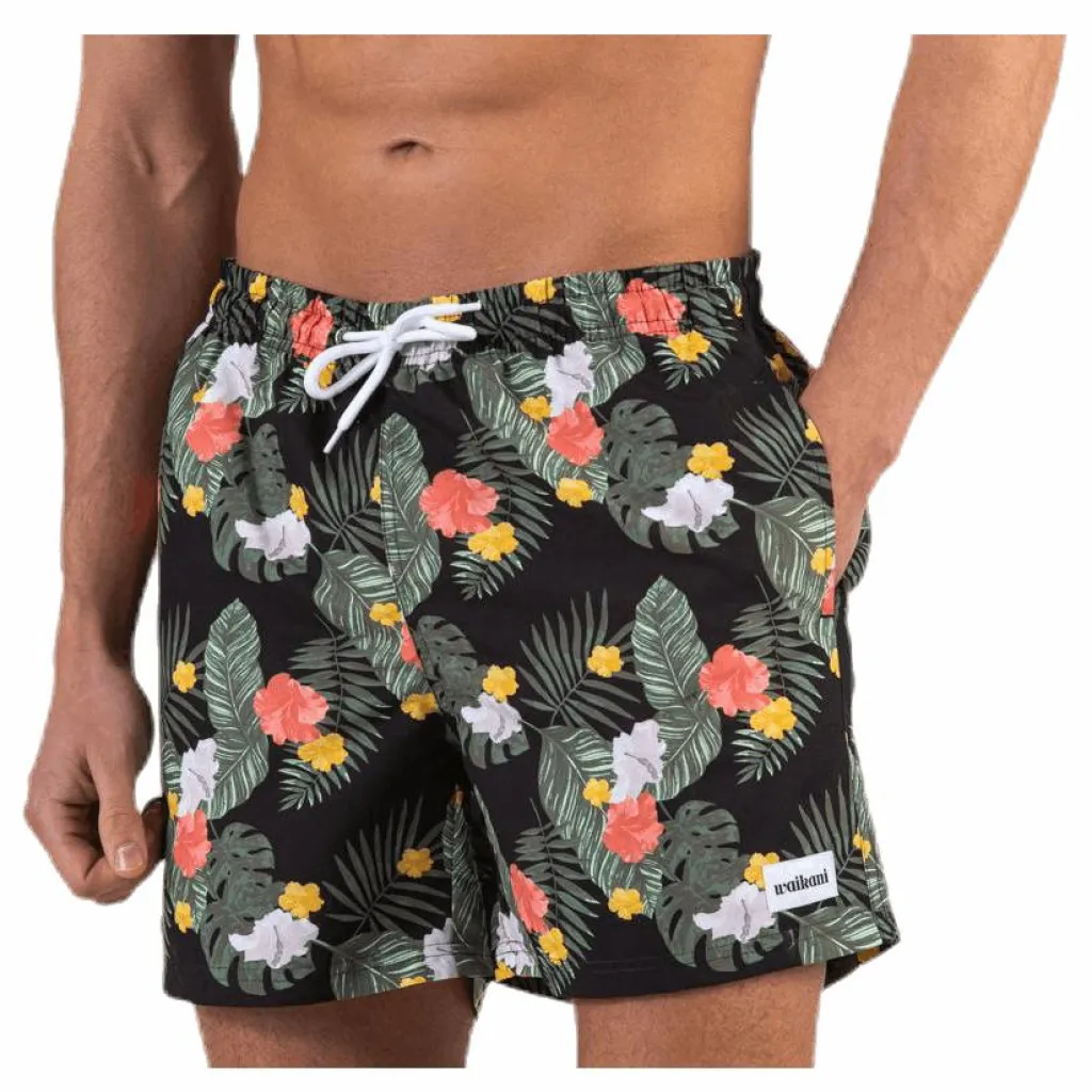 Waikani Beachwear Kai Swim Trunks Black* Simning|Badkläder