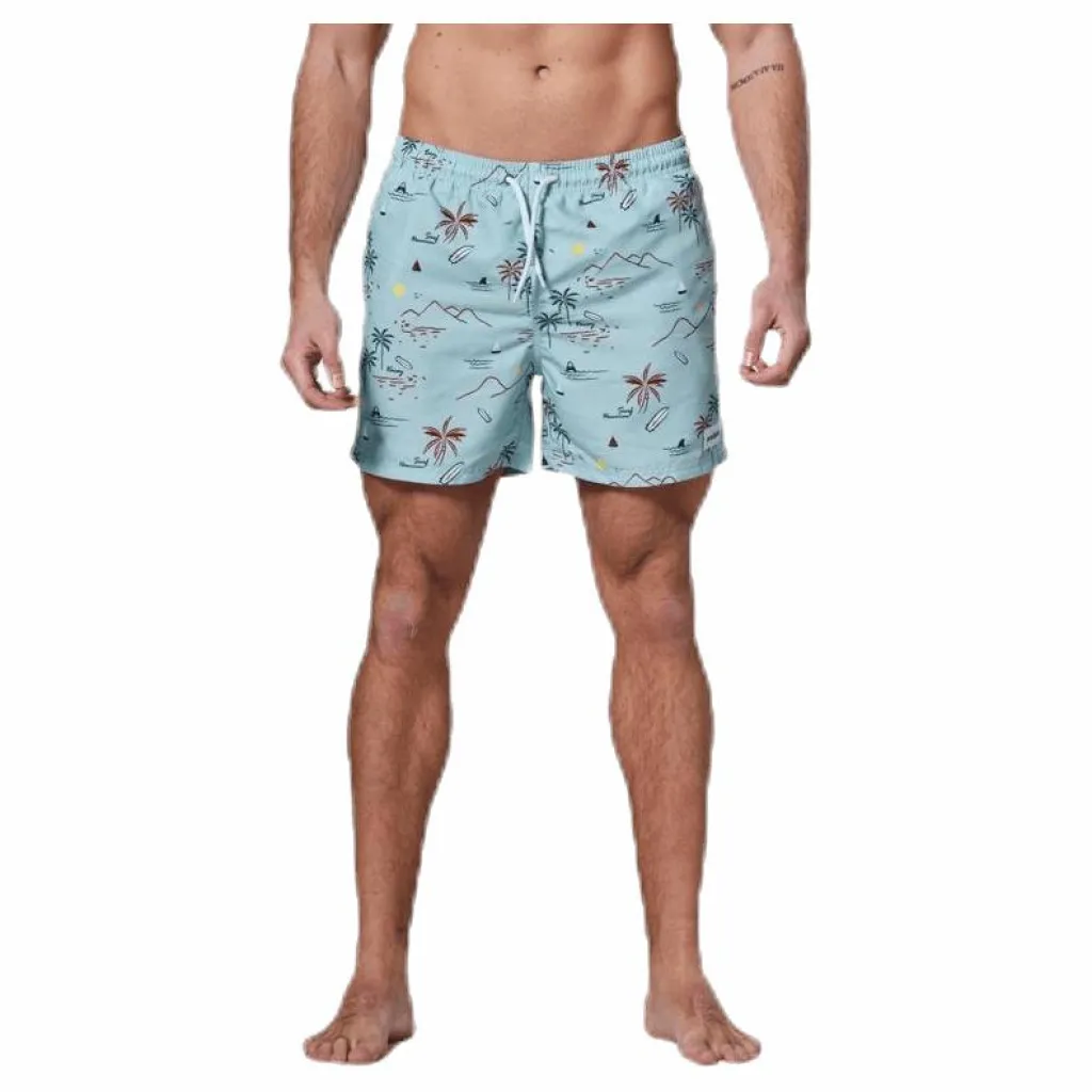 Waikani Beachwear Kai Swim Trunks Blue* Simning|Badkläder