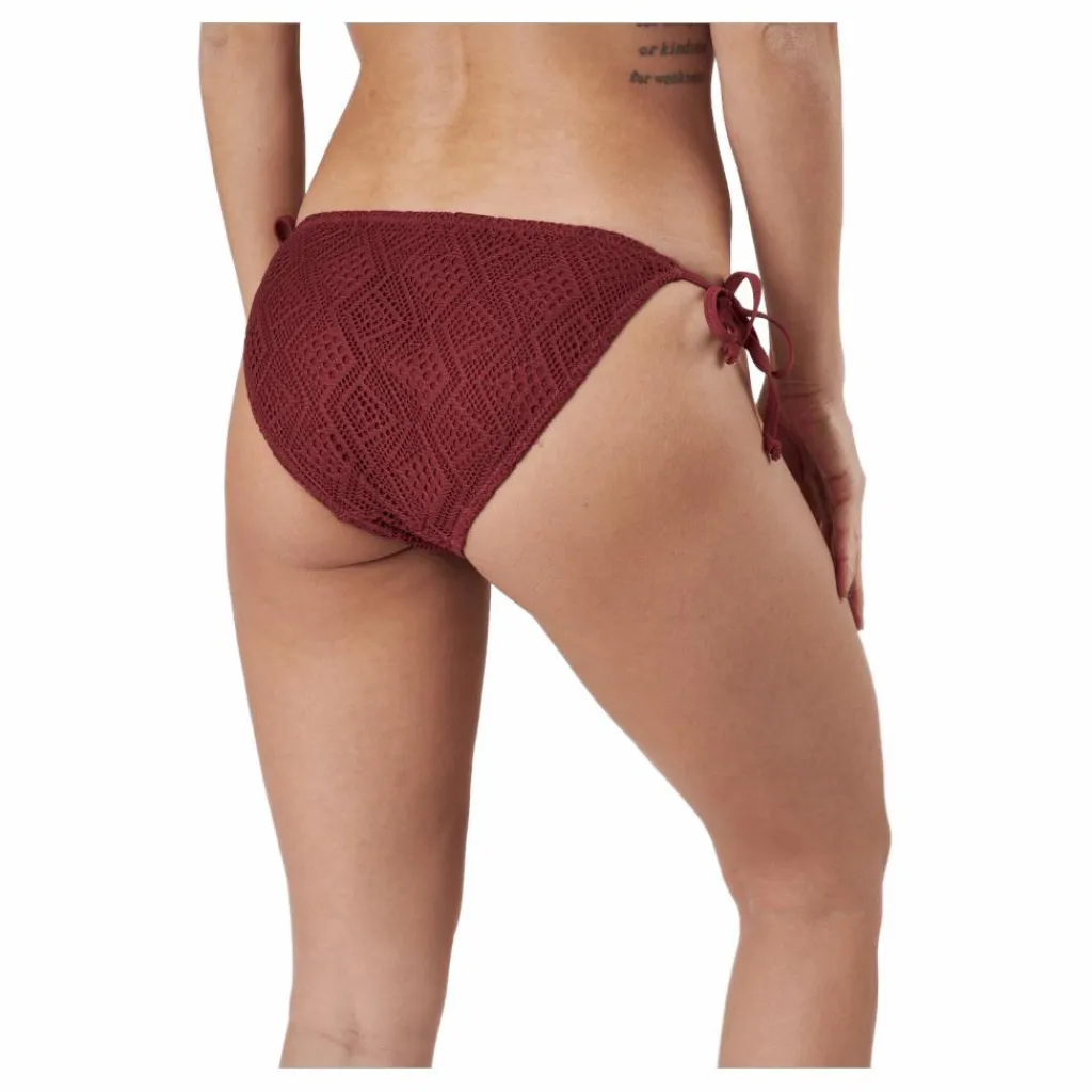 Waikani Beachwear Kalani Crochet Tie Tanga Red* Simning|Badkläder