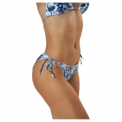 Waikani Beachwear Kimo Ruffle Tie Tanga Blue/White* Simning|Badkläder