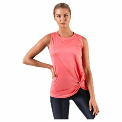 Röhnisch Knot Singlet Pink/Red* Linnen|Träning