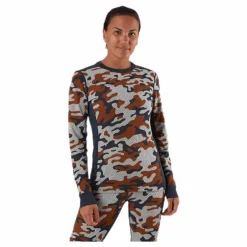 Kari Traa Kongle Long Sleeve Shirt Patterned/Brown* Alpint|Underställ