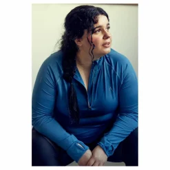 BLACC Lara LS Sweater Blue* Löpning|Tröjor