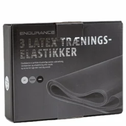 Endurance Latex strap 3 pcs set Grey* Träningsutrustning|Träning