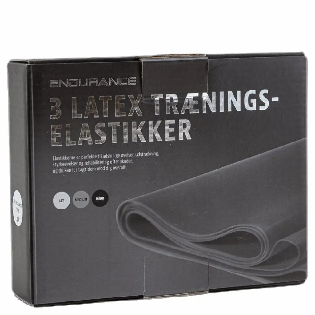 Endurance Latex strap 3 pcs set Grey* Träningsutrustning|Träning
