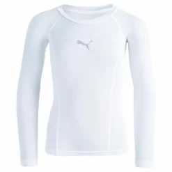 Puma LIGA Baselayer Tee LS Jr White*Barn Fotboll|Tröjor