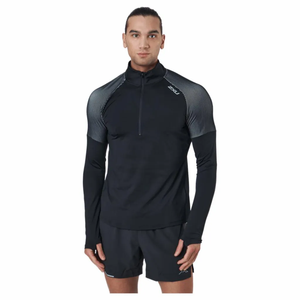 2XU Light Speed 1/2 Zip Black/silver Reflective* Löpning|Tröjor