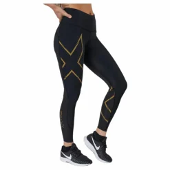 2XU Light Speed Mid-Rise Compression Black/Gold* Löpning|Träning