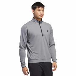 adidas Lightweight Half-Zip Top Grey Three* Golf|Tröjor