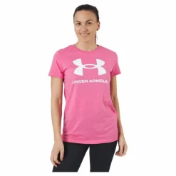 Under Armour Live Sportstyle Graphic Ssc Bubble Gum / / White* T-Shirts|Träning