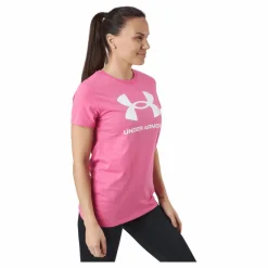 Under Armour Live Sportstyle Graphic Ssc Bubble Gum /  / White* T-Shirts|Träning