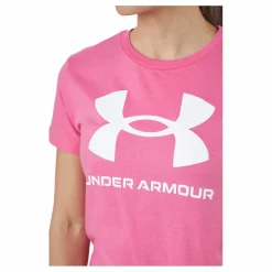 Under Armour Live Sportstyle Graphic Ssc Bubble Gum /  / White* T-Shirts|Träning