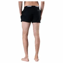 Puma Logo Short Length Swim Shorts Black* Simning|Badkläder