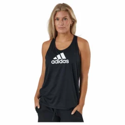 adidas Logo Sport Tank Top Black / White* Linnen|Träning