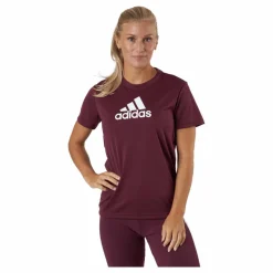 adidas Logo Sport T-Shirt Victory Crimson / White* T-Shirts|Träning
