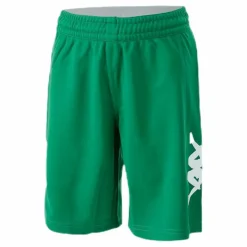 Kappa Logoshorts White/Green*Barn Shorts|Träning