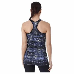 Röhnisch Long Racerback AOP Blue* Linnen|Träning